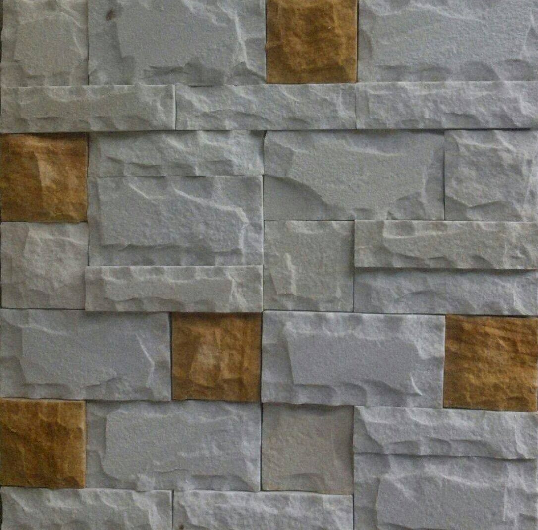Sandstone Mosaic Wall Cladding Tiles In Brick Pattern For Home Decor